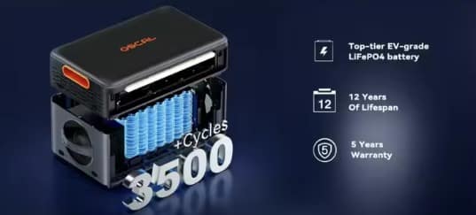 Tragbare Ladestation OSCAL Power Max 2400 SE Tragbare Ladestation OSCAL Power Max 2400 SE
