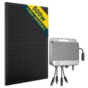 Zendure SolarFlow 800 Hybrid Wechselrichter und 500W Solarpanel Sunpro Power