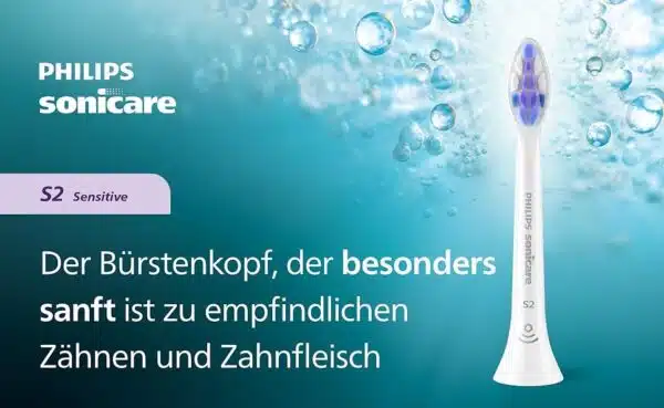 6er Pack Philips Sonicare S2 Sensitive Ersatzbuerstenkoepfe   HX6056 87