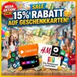 15% Rabatt auf Geschenkkarten 💵🥳 Zalando, H&M, Uber, RTL+, Der Restaurant Gutschein & mehr!