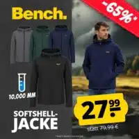 HB BENCH Herren Softshelljacke MOB DEU