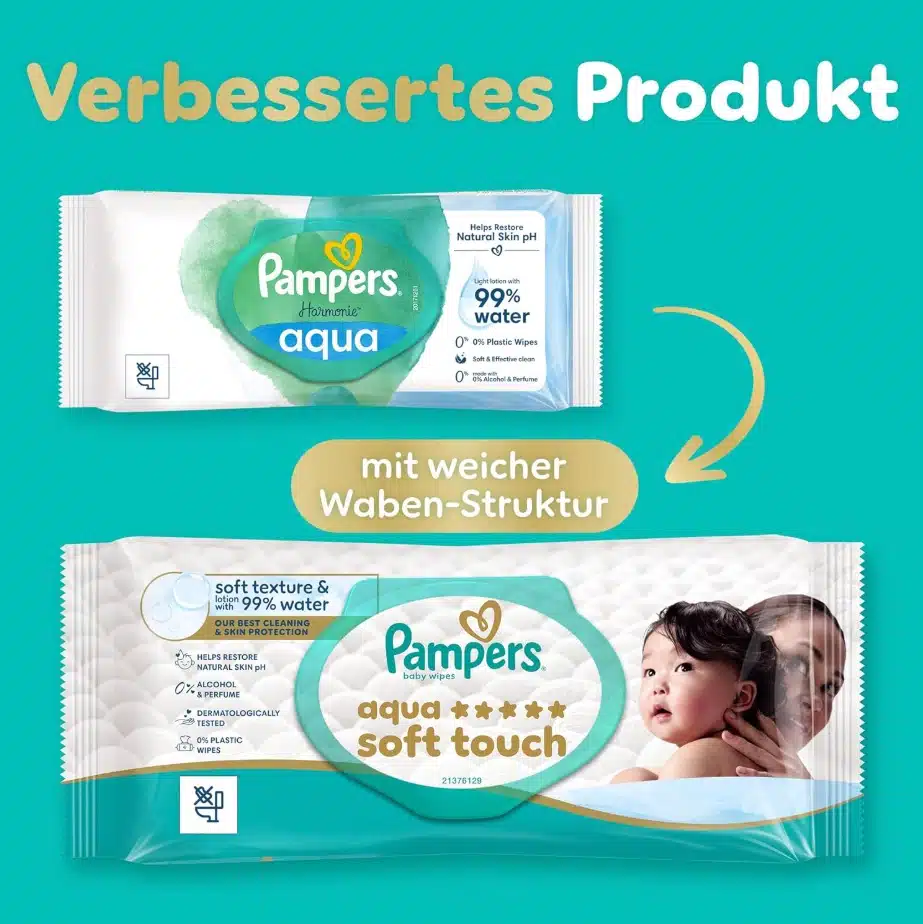 Pampers Aqua Soft Touch Baby Feuchttuecher Pampers Aqua Soft Touch Baby Feuchttuecher