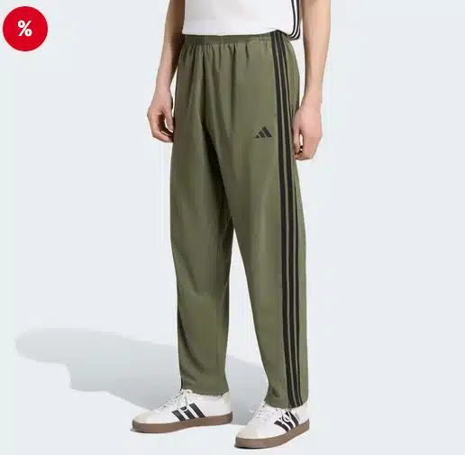 adidas Essentials 3 Streifen Stanford Lite Woven Tapered Open Hem Hose