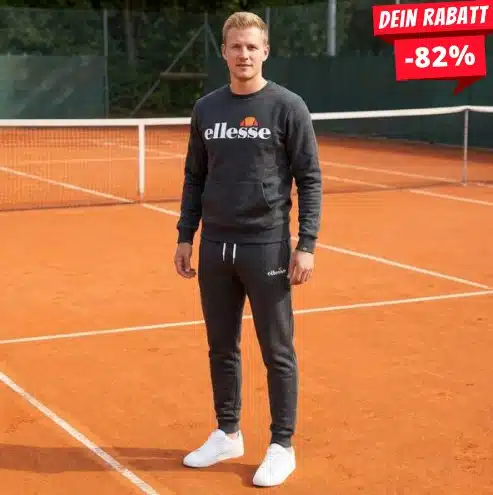 ellesse Kanya Crew Herren Sweatshirt SOP24044 Dk Grey ellesse Kanya Crew Herren Sweatshirt SOP24044 Dk Grey