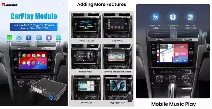 2853838 1 Junsun CarPlay-Modul für VW MIB: Funktionen im Überblick