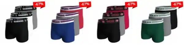 3er Packs NFL Boxershorts
