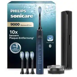 [TOP] Philips Sonicare DiamondClean 9000 HX9911/89 + 4x C3 Bürstenköpfe | 4 Modi | App | Reisetasche | Schalltechnologie 62.000 Impulse