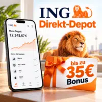 ING Direkt Depot  Bis zu 35 Bonus