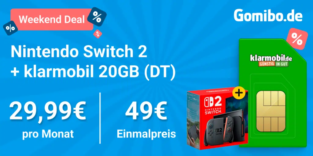 Nintendo Switch 2  klarmobil 1200x600
