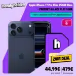 [260€ Boni] Apple iPhone 17 Pro Max 256GB für 479€ mit Telekom Allnet Flat 50GB für 44,99€ mtl.