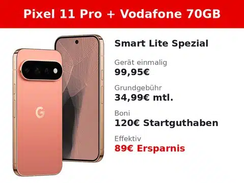 Google Pixel 11 Pro mit Vodafone Smart Lite Spezial