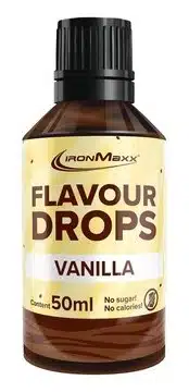 ironmaxx flavour drops vanille flasche IronMaxx Flavour Drops Vanilla in der 50-ml-Flasche