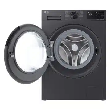 lg serie x7 waschmaschine trockner set 1 LG F4WX709YB Waschmaschine aus der Serie X7 mit geöffneter Tür