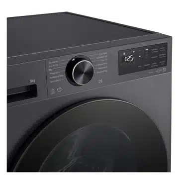 lg serie x7 waschmaschine trockner set 2 Bedienfeld der LG Serie X7 mit Touch-Control und Programmwahlknopf