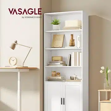vasagle custos lifestyle VASAGLE Custos Bücherregal in Wolkenweiß im Wohnraum