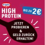 Gratis: Dr. Oetker High Protein Produkt kostenlos testen (Geld zurück)