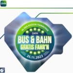GRATIS Busse, Stadtbahnen und Nahverkehrszüge im Großraum-Verkehr Hannover (GVH) kostenfrei nutzen