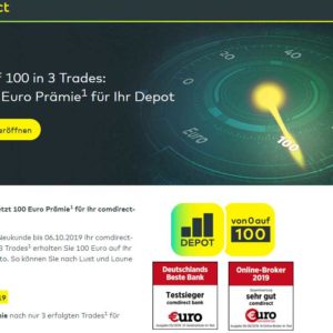 Comdirect Depot 100 Euro