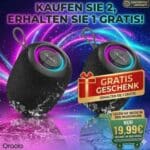 2 Bluetooth-Lautsprecher für 19,99 €