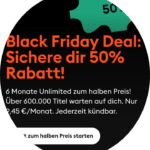 Storytel: 6 Monate Unlimited zum halben Preis!