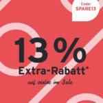 13% Extra-Rabatt bei Tchibo beim Kauf vieler SALE-Artikel