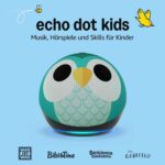 Echo Dot Kids (aktuellste Generation) im Eulen-Design