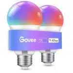 2x Govee Smart Glühbirne - E27 (WLAN, 800LM, 16 Mio. Farben)