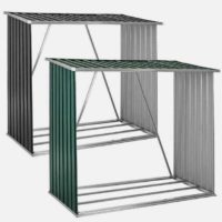 BrennholzunterstandHolzRegalBrennholzLagerKaminholzUnterstandMetall