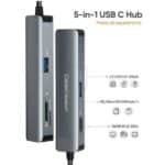 CableCreation USB-C Hub mit HDMI, 2x USB 3.0, SD- & Micro SD-Kartenleser
