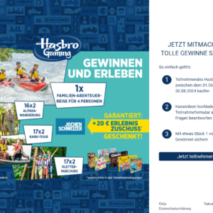 Hasbro Gewinnspiel
