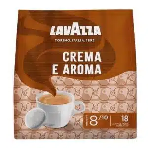 LavazzaCremaEAromacremigerundaromatischerGeschmackmittlereRoestung18Pads