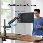 Huanuo Monitorhalterung für 49" Ultrawide-Monitore (max. 18 kg, VESA 75/100)