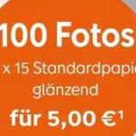 Müller Fotoservice: 100 Digitalfotos im 10x15 Format für 5 €