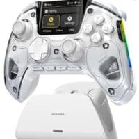 ManbaOneInteractiveScreenWirelessGamingControllerfuerPCSwitchSwitch2iOSAndroidHall EffektStickTriggerRGB Beleu2025 11 1715 04 04