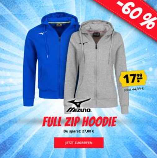 Mizuno Multisport Damen Kapuzen Sweatjacke