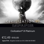 Sid Meier’s Civilization VI für PlayStation 4 (Platinum Edition) 12,49€ // (Anthology Edition) 26,24€
