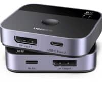 UGREENDisplayPortUSBCSwitch2In1OutDP1.4Switcher8K60Hz4K120Hz2PC1MonitorUnterstuetztdesUmschaltenszwischen12025 11 1715 30 16