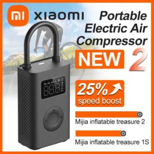 Xiaomi Mini Tragbare Luftpumpe 2 Mijia Elektrischer Luftkompressor Treasure Typ C Multitool Inflator Fu r Automobile