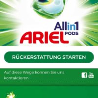 ariel wieder gratis testen