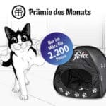 Aktionsprämie März im Felix Club: Katzenzelt für nur 2.200 statt 3.000 Punkte