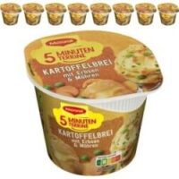maggi maggi fertiggericht 5 minuten terrine kartoffelbrei m erbsen u moehren je 43g 8 stueck