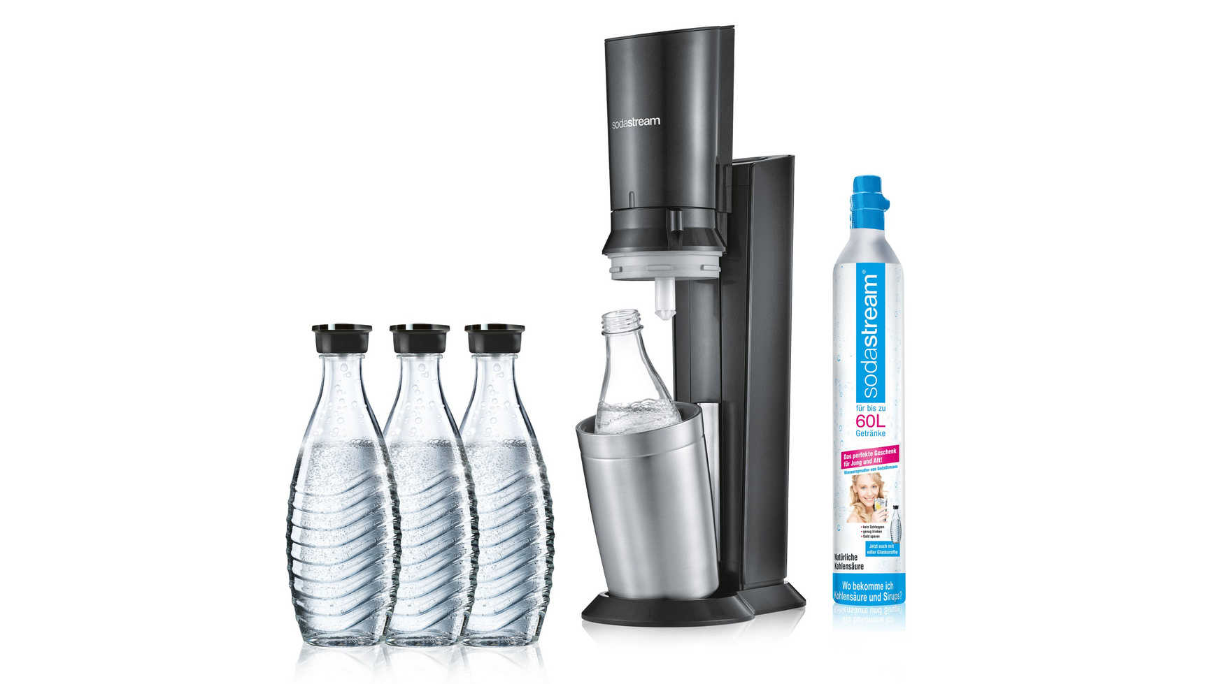Müller Sodastream Crystal 2.0 inkl. 3 Glasflaschen MyTopDeals