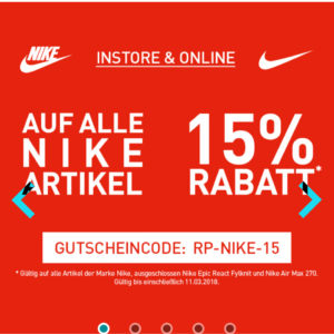 Donde comprar gran descuento de 2019 paquete de moda y atractivo Runners Point 15% Rabatt auf alle* Nike Artikel Online & Store ... Donde comprar gran descuento de 2019 paquete de moda y atractivo Runners Point 15% Rabatt auf alle* Nike Artikel Online & Store ...
