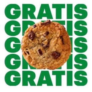 subway gratis Cookie
