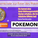 Geschenkcode POKEMONDAY zum Pokémon Day bis 26. März 2023