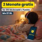 tigertones 2 Monate gratis für 250 McDonald's-Punkte: Hörspiele und Hörbücher für Kinder (bis 27.10.)