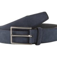 tom tailor ttlogan guertel aus velourleder mit glaenzender metallschliesse navy uni 6110059 1200